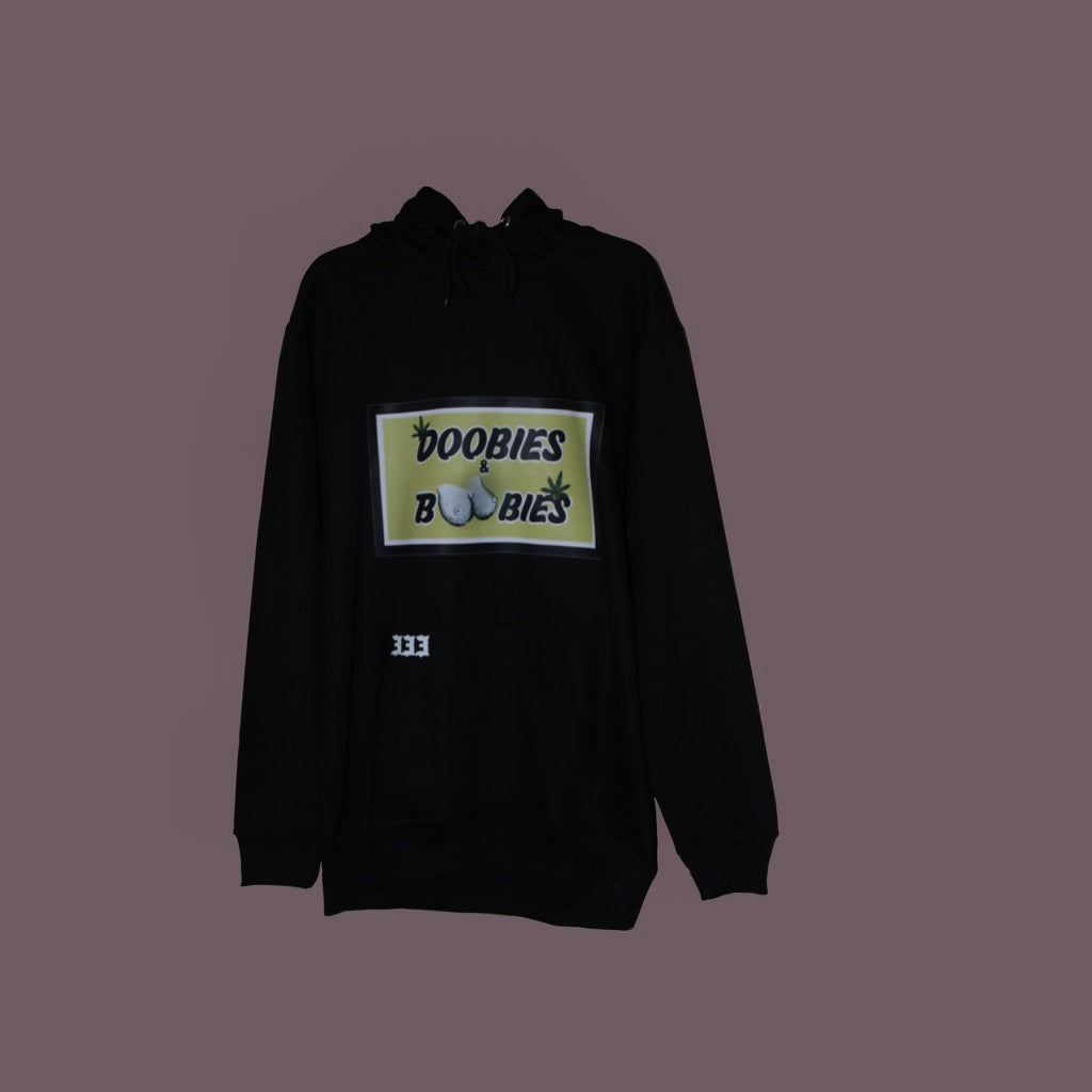 Doobies & Boobies Black Hoodie