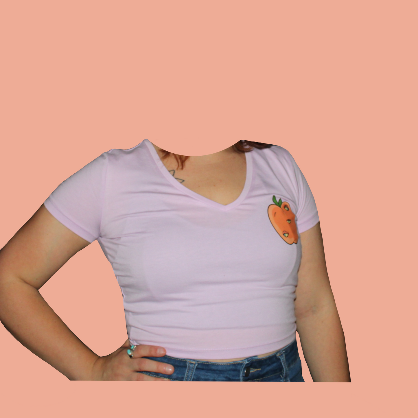 Just Peachy Purple Crop Top