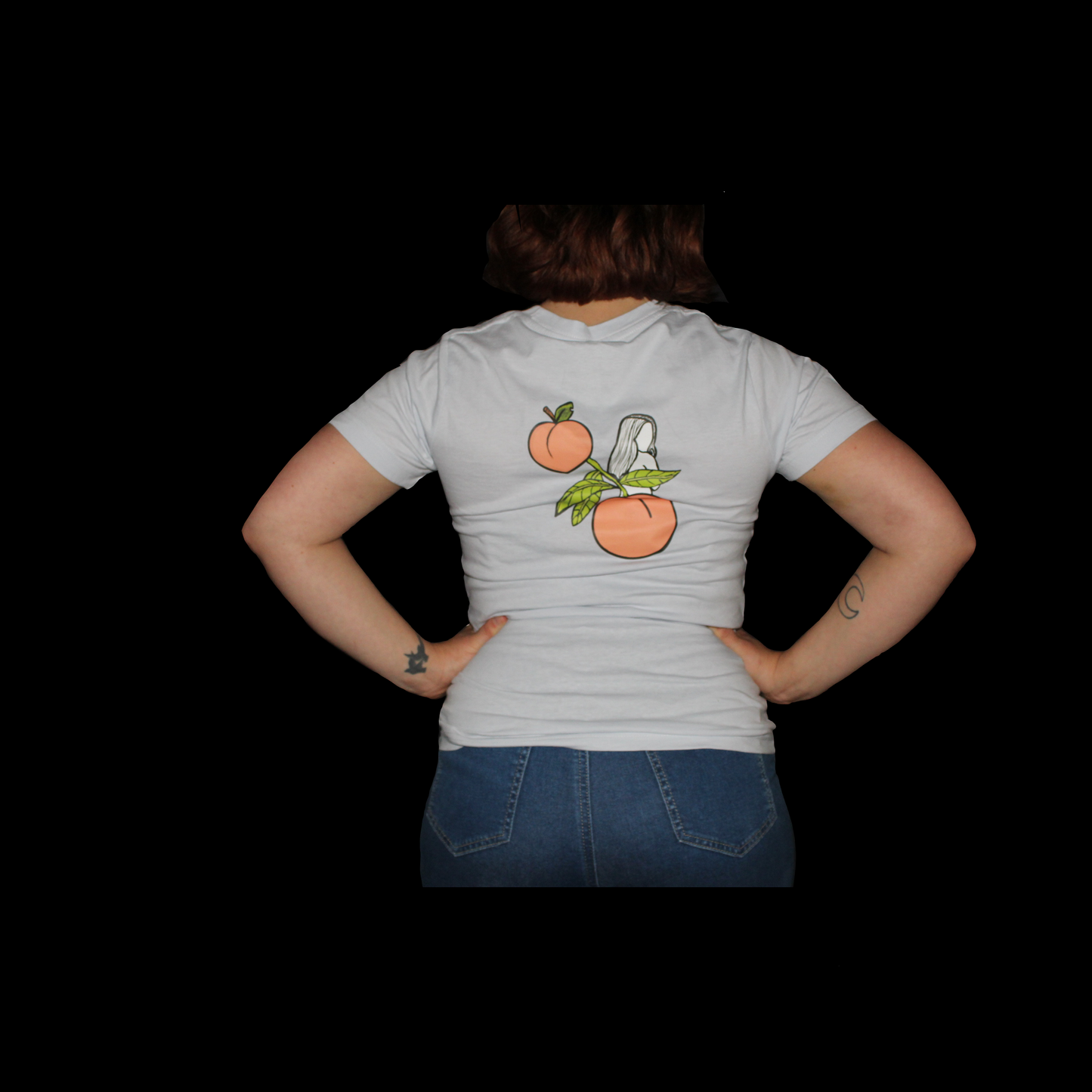 Light Blue Women Just Peachy Shirt