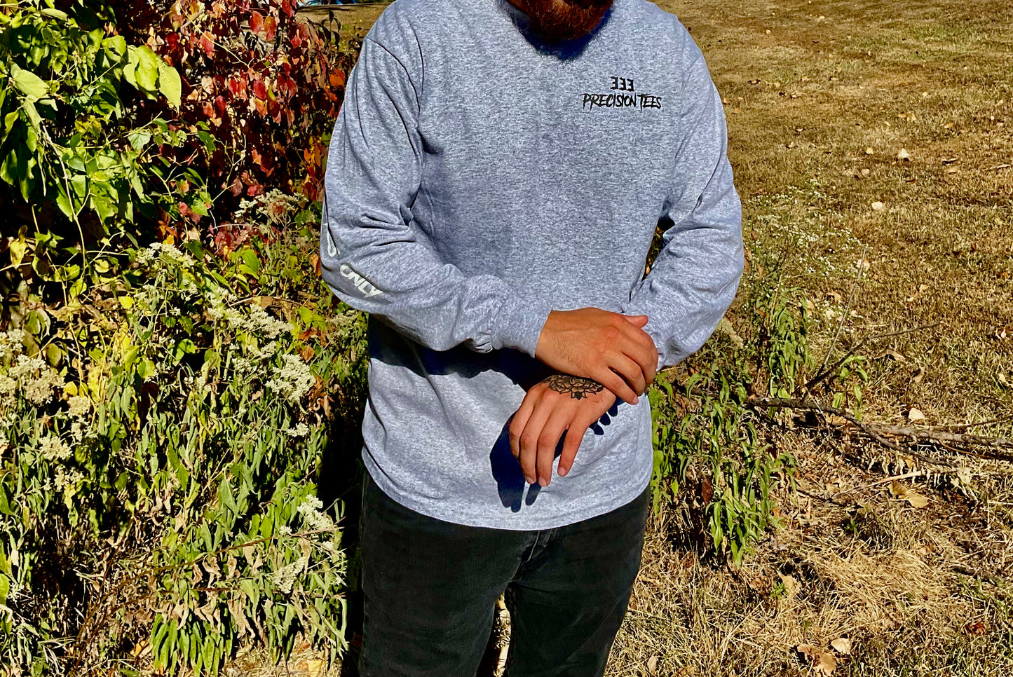 Gray Long Sleeve Halloween Tee UNISEX