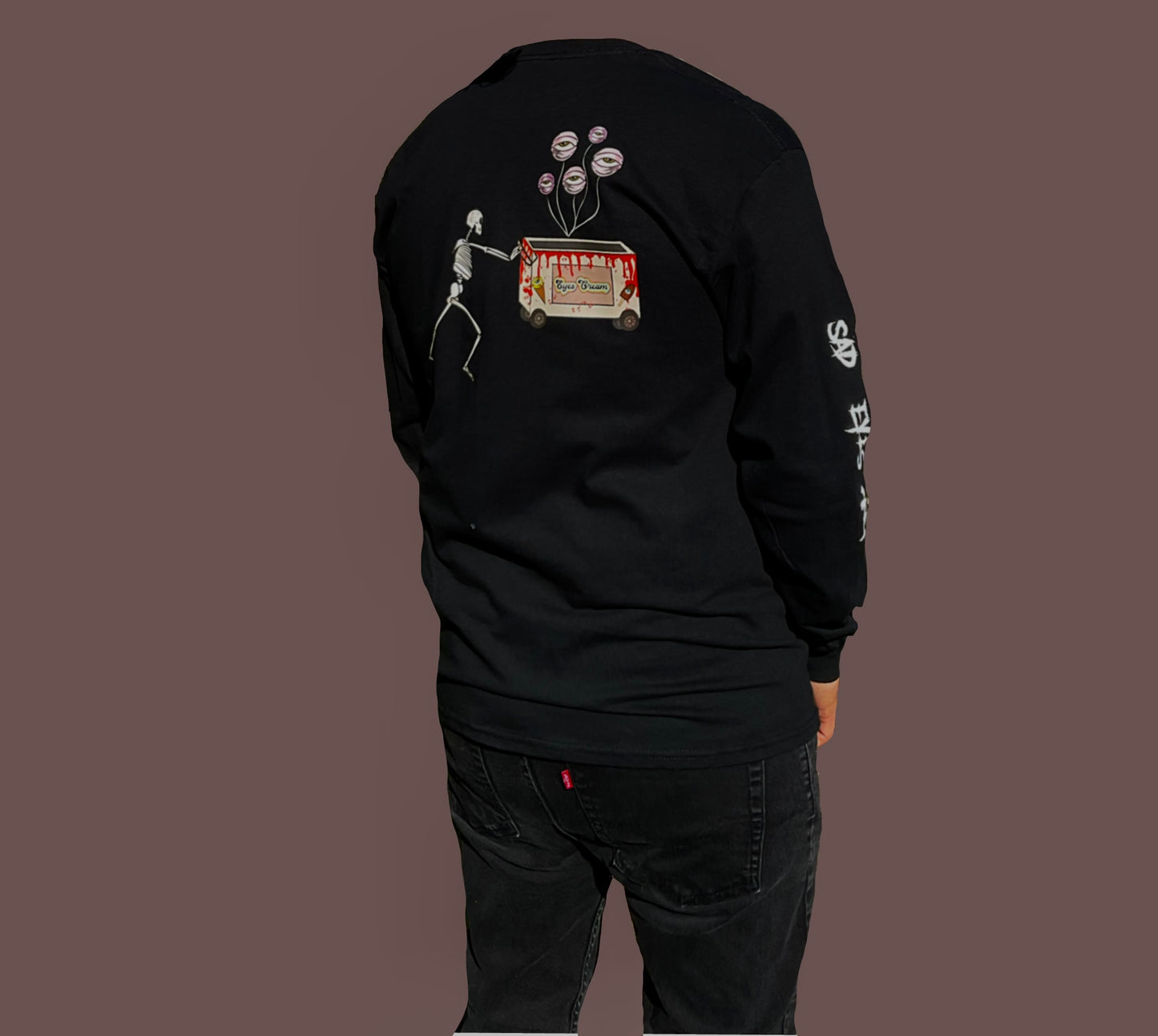 Black Long Sleeve Halloween Tee UNISEX