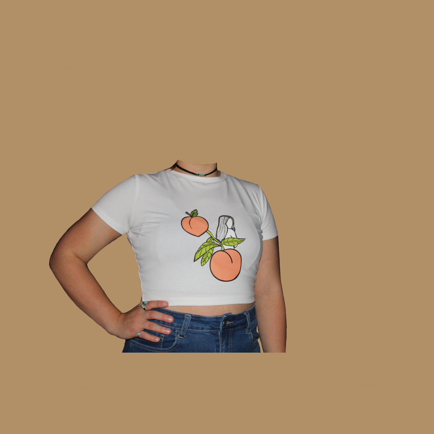 Just Peachy Girl Crop Top