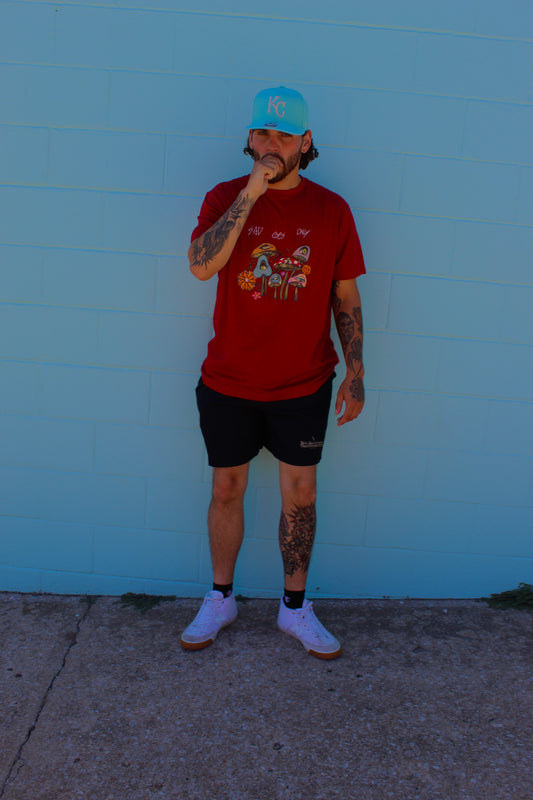 Red Mushroom Tee Sad Eyes Only (Phase 2)