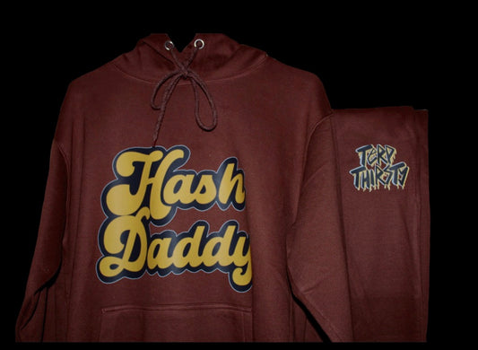 Terp Thirsty X Hash Daddy Brown Hoodie Sweat Suit