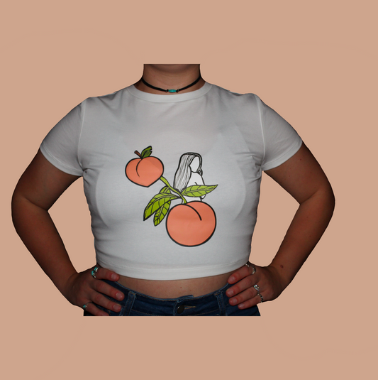 Just Peachy Girl Crop Top