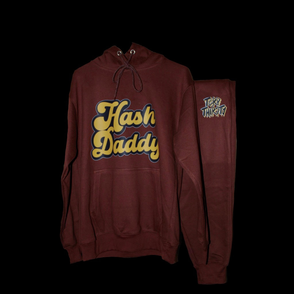 Terp Thirsty X Hash Daddy Brown Hoodie Sweat Suit