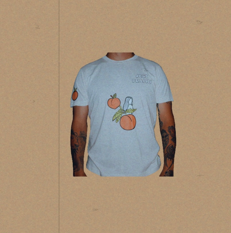 Just Peachy Men's Cream Shirt